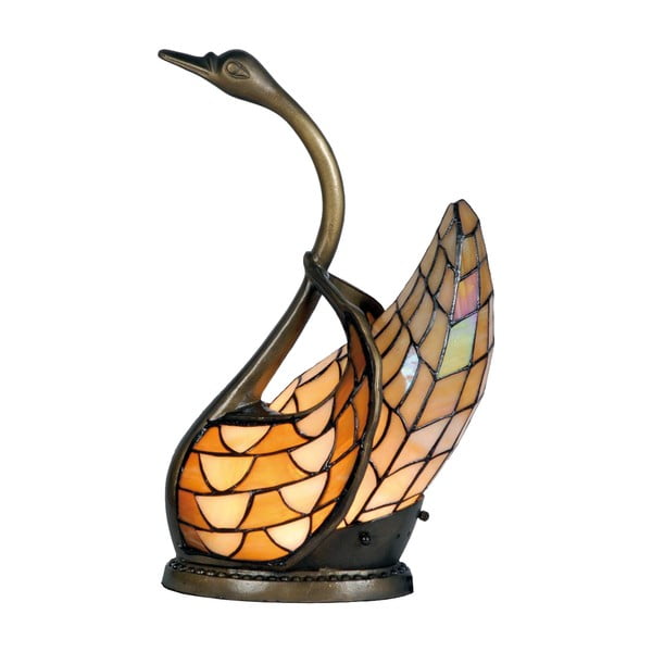 Tiffany stolní lampa Swan
