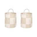 Riidest korvid komplektis 2 tk ø 18x22 cm Chess - OYOY Living Design