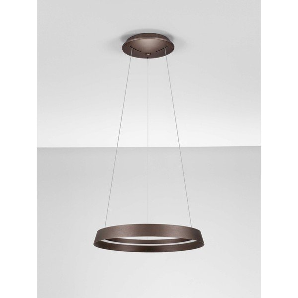 Pruun alumiiniumist hämardatav LED-rippvalgusti akrüülklaasist varjuga, ø 45 cm Ormi - Nova Luce-image-4