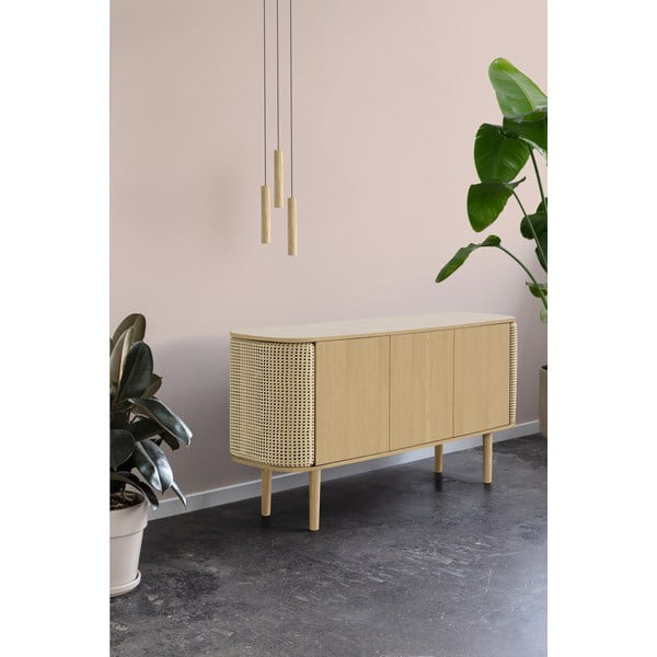 Must-pruun madal kapp tammepuust 150x75 cm Treasures - UMAGE-image-4