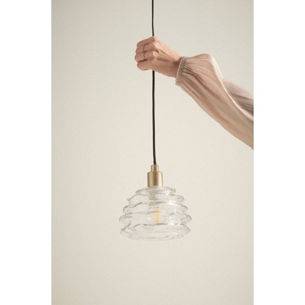 Kuldse värvi klaasist ripplamp, läbimõõduga 15 cm Fall - Jotex-image-3