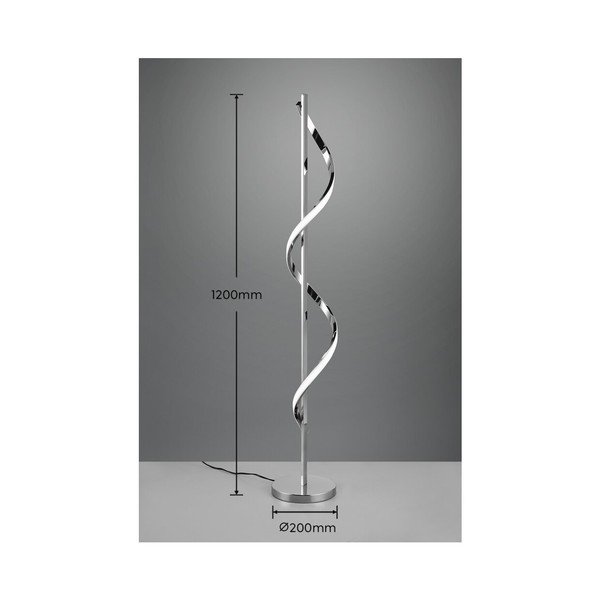 LED-põrandavalgusti läikiv hõbedane (kõrgus 120 cm) Isabel - Reality-image-4