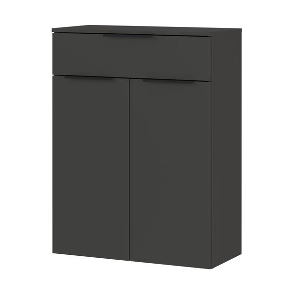 Antratsiitne kõrge rippuv vannitoakapp 71x95 cm Crandon - Germania-image-2