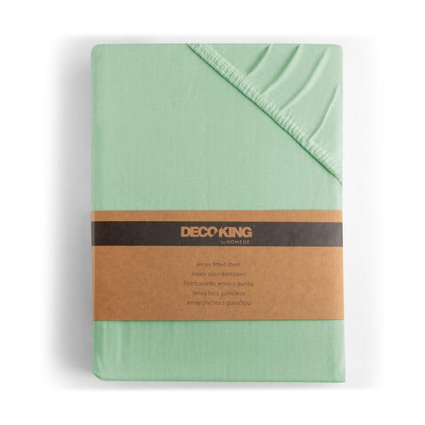 Heleroheline trikotaažist kummiga lina  120x200cm Amber - Restilo-image-4