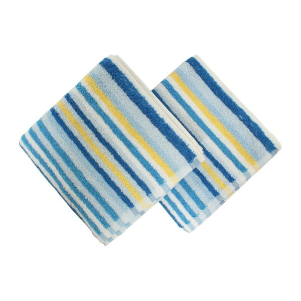 Sada 2 ručníků Cizgi Blue, 40 x 80 cm