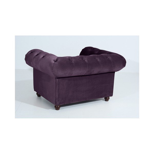 Fialové křeslo Max Winzer Orleans Velvet-image-3