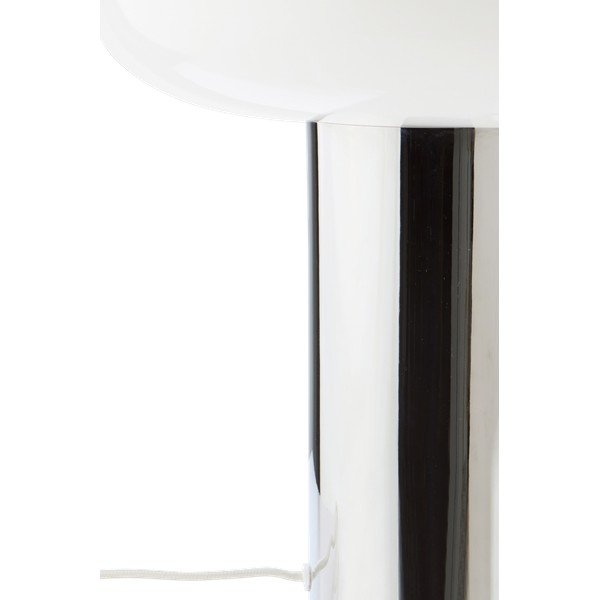 Läikiv hõbedane metallist laualamp (kõrgus 32 cm) Paneta - Jotex-image-3