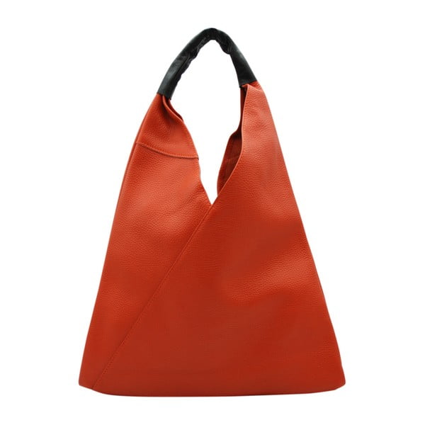 Tmavě oranžová kabelka z pravé kůže Andrea Cardone Karula