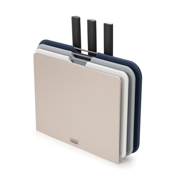 3 lõikelaua ja noa komplekt koos alusega Nest Plus - Joseph Joseph