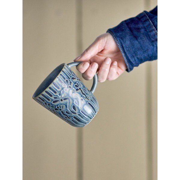 Sinine keraamiline kruus 150 ml Samsin - Bloomingville-image-1