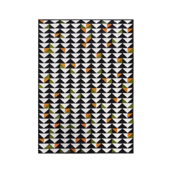 Černo-bílý koberec Mazzini Sofas Montreal, 133 x 190 cm