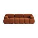 Oranž sametist moodulsofa 285 cm Lokua - Makamii