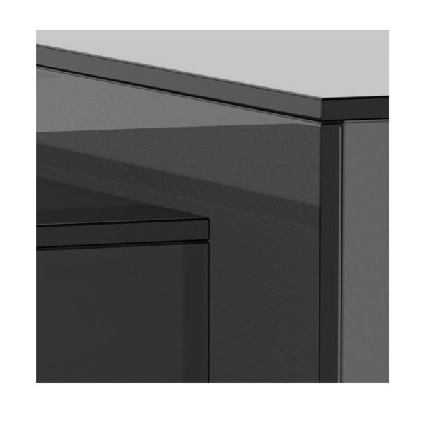 Hallid klaasist diivanilauad 2tk komplektis 50x50 cm Dice - Actona-image-1