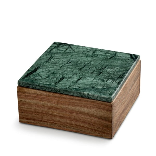 Úložný box s mramorovým víkem NORDSTJERNE, 12,5 x 12,5 cm