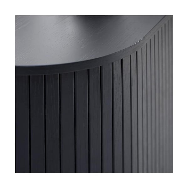 Must tammedekooriga telerilaud 56x180 cm Nola - Unique Furniture-image-3