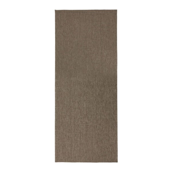 Hnědý oboustranný koberec vhodný i na ven bougari Miami, 80 x 150 cm