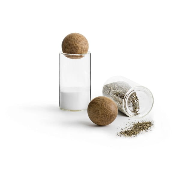 Tammepuust soola- ja pipraterari Oval - Sagaform-image-1