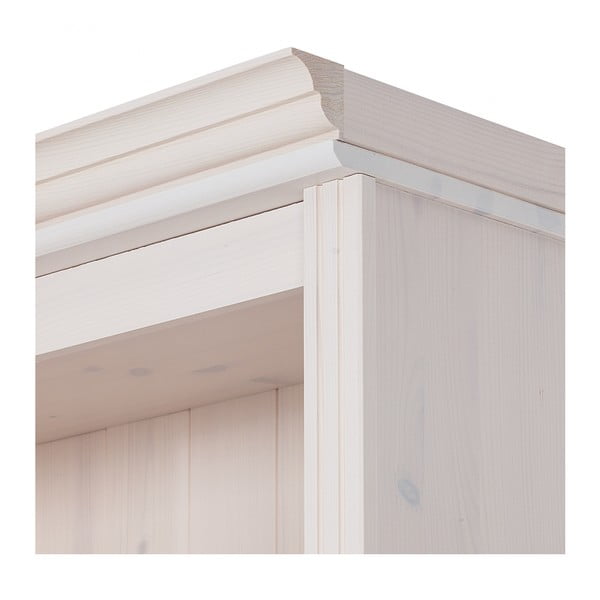 Valge männi täispuidust TV-komplekt 140x223x34 cm Anita – Støraa-image-1