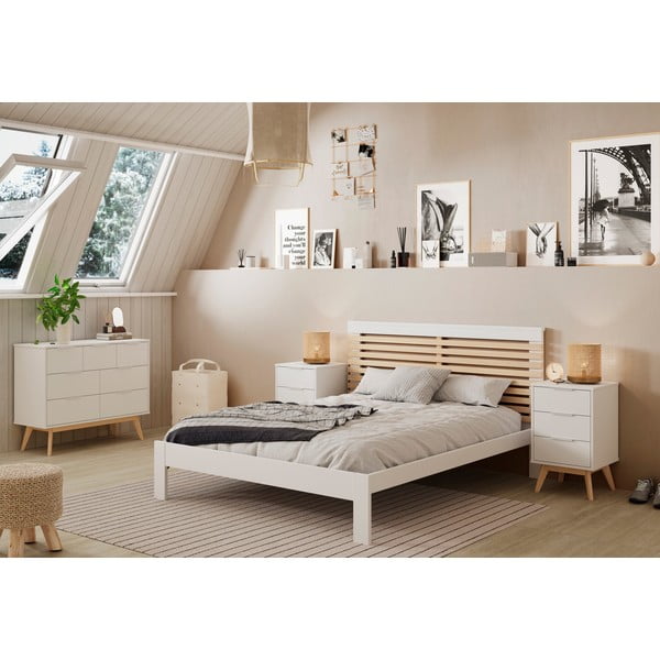 Valge madal kapp 120x83 cm Campus - Marckeric-image-1