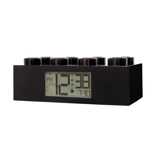 Must digitaalne kell koos äratuskiviga - LEGO®-image-1