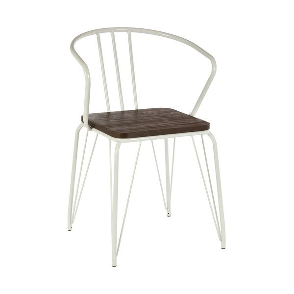 Valge/naturaalse jalakapuidust söögitool District - Premier Housewares