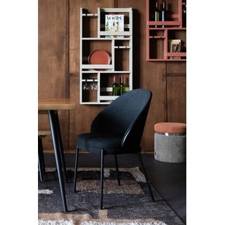 Punane kummipuidust seinale kinnitatav veiniriiul, pudelite arv 12, 80x120x10 cm Myron - Dutchbone
