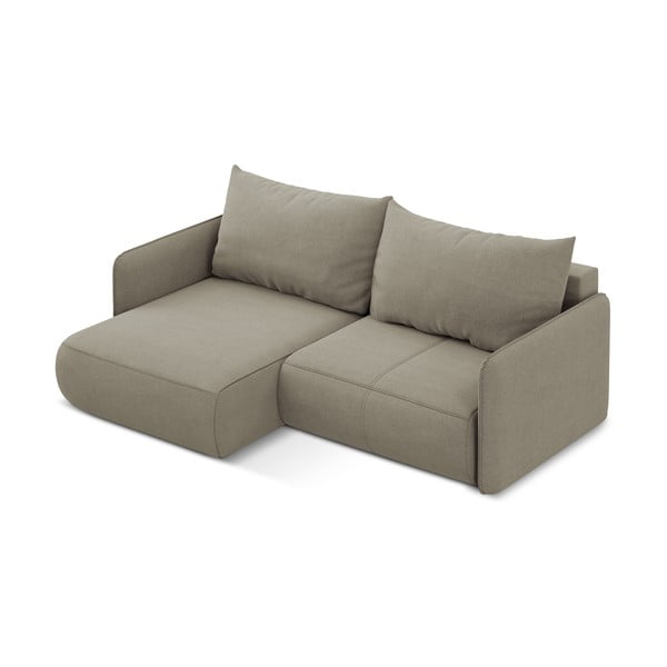 Beež diivanvoodi hoiunurgaga diivan (vasakpoolne nurk) Nanea - Makamii-image-4