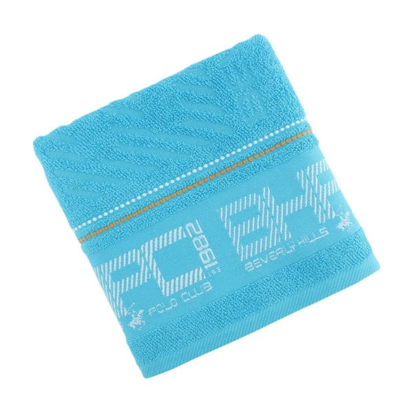 Pastelově modrý bavlněný ručník BHPC, 50x100 cm