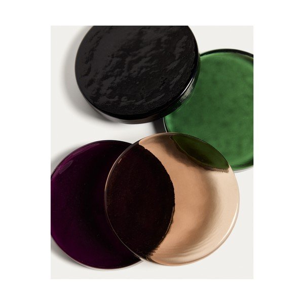 Tumepruun klaasist alus Obila - Kave Home-image-3