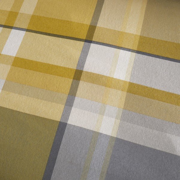 Kollane voodipesu kaheinimesevoodile 200x200 cm Check - Catherine Lansfield-image-4