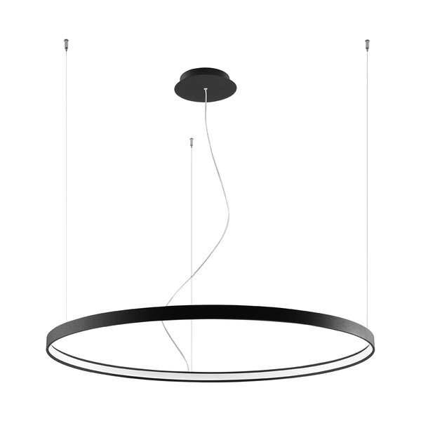 Must alumiiniumist LED-ripplamp ø 110 cm RIO - Thoro