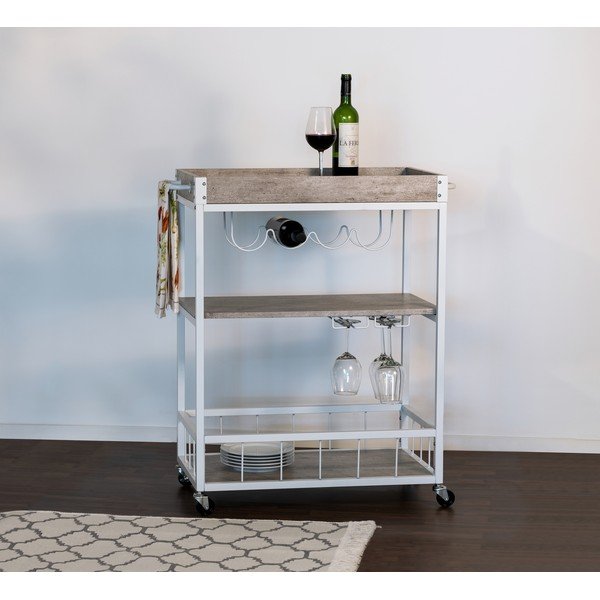 Serveerimislaud ratastel 40x80 cm Rustico - Wenko-image-1