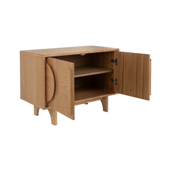 Tammepuidust madal kapp 82x58 cm Groove - Zuiver-image-2