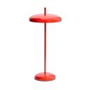 Punane hämardatav LED-laualamp metallist varjuga (kõrgus 35 cm) Porte - Kave Home