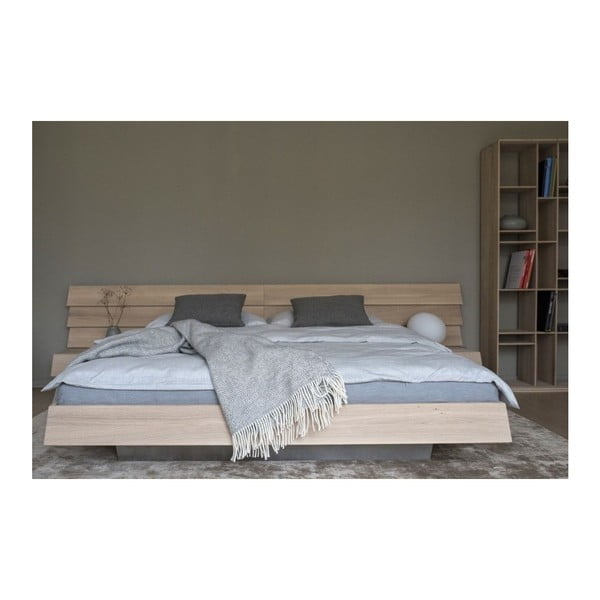 Postel z masivního dubového dřeva Javorina Tatran, 160 x 200 cm-image-1