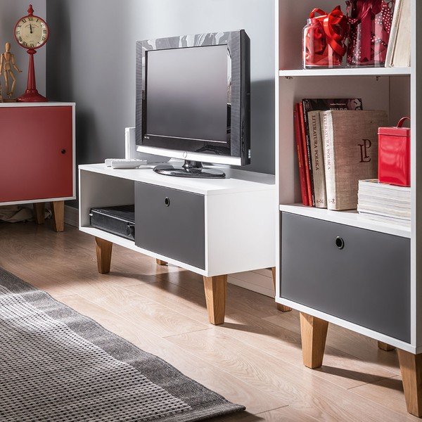 Valge ja hall telerilaud Concept - Vox-image-1
