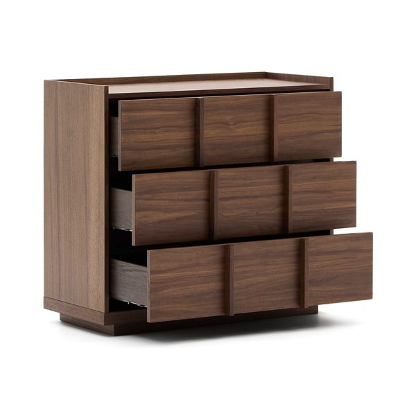 Pruun pähklipuidu spoonist kummut 100x78x50 cm Onix - Kave Home-image-4