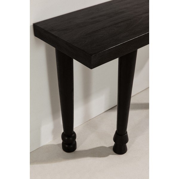 Must mangopuidust konsoollaud 40x130 cm Inaya - MOME-image-4