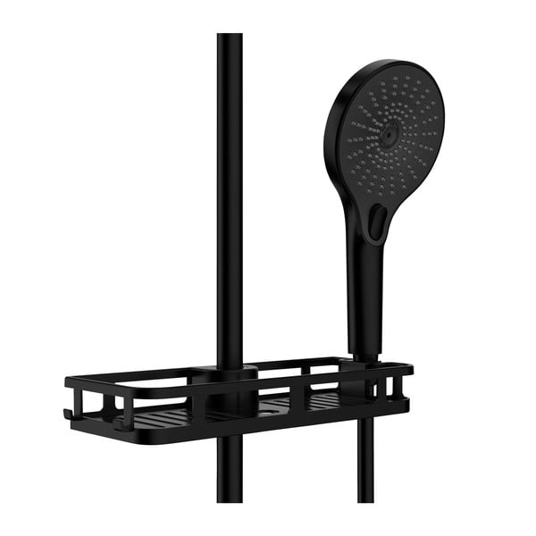 Matt must isekandev plastikust vannitoa riiul Libertà - Wenko-image-3