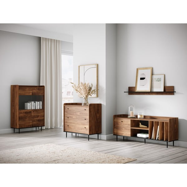 Madal kapp pähklipuust 90x90 cm Ely - Cosmopolitan Design-image-1