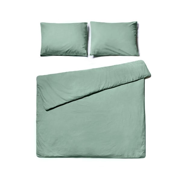 Piparmündiroheline voodipesu kaheinimese voodile, 200 x 200 cm. - Bonami Selection