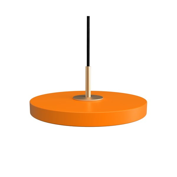 Oranž LED rippvalgusti metallist lambivarjuga ø 15 cm Asteria Micro - UMAGE