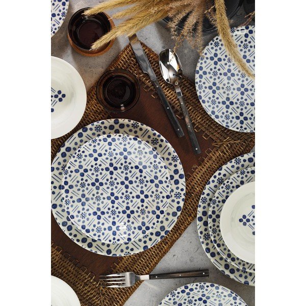 Dots 24-osaline keraamiline komplekt - Kütahya Porselen-image-1