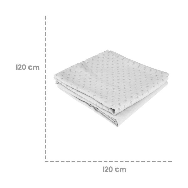 Helehall musliinist beebitekk 120x120 cm Lil Planet - Roba-image-4