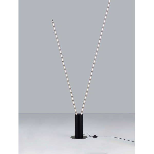 Matt must metallist LED-põrandalamp painutatava konstruktsiooniga (kõrgus 181 cm) Kimolia - Nova Luce-image-4