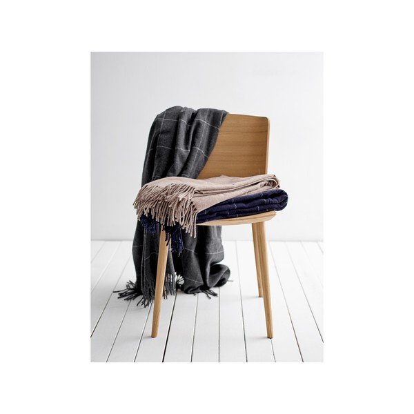 Must kõrgvillane ruuduline Ella, 130 x 170 cm Minimal - Södahl-image-1