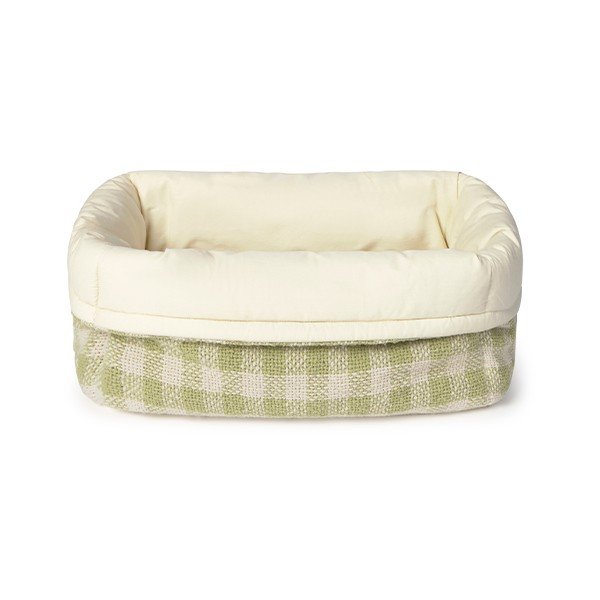 Heleroheline kangast laste mänguasjakorv 30x20x20 cm Swan Matcha - Lorena Canals-image-3