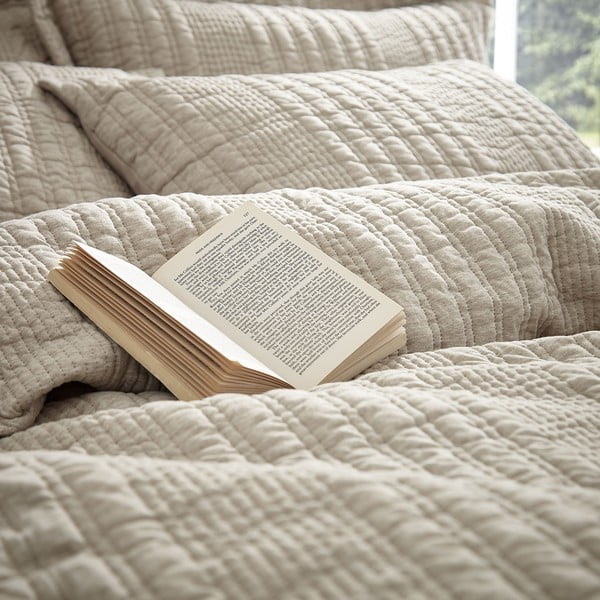 Beež voodipesu kaheinimesevoodile 200x200 cm Tamba - Pineapple Elephant-image-3