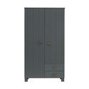 Tumehall männist riidekapp 111x202 cm Dennis - WOOOD