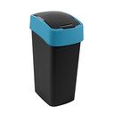 Must/sinine plastprügikast sorteeritud jäätmete jaoks 45 l Flip Bin - Curver